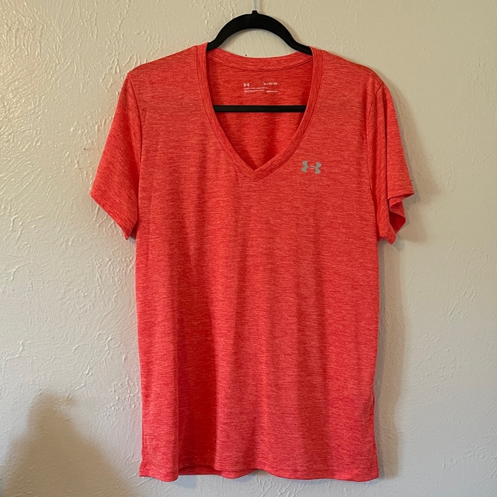 Under Armour Heathered  Neon orangeNeck Tee
